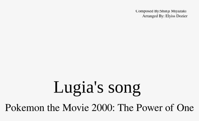 Lugia S Song - Comfort Zone, transparent png #9689563