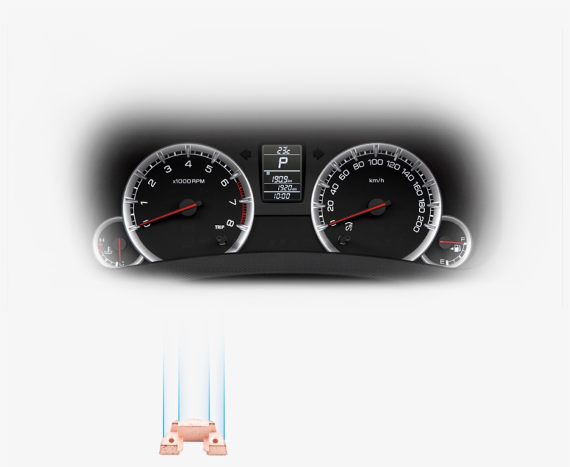 Counterweight In An Automotive Speedometer - Speedometer, transparent png #9690402