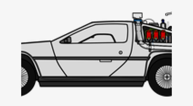 Delorean Clipart - Delorean Time Machine Png, transparent png #9690443