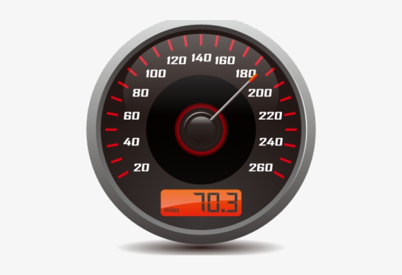 Speedometer Clipart Speed Velocity - Gauge, transparent png #9690497