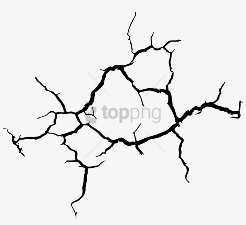 Free Png Download Cracked Glass Effect Png Png Images - Cracks In Ground Png, transparent png #9691759