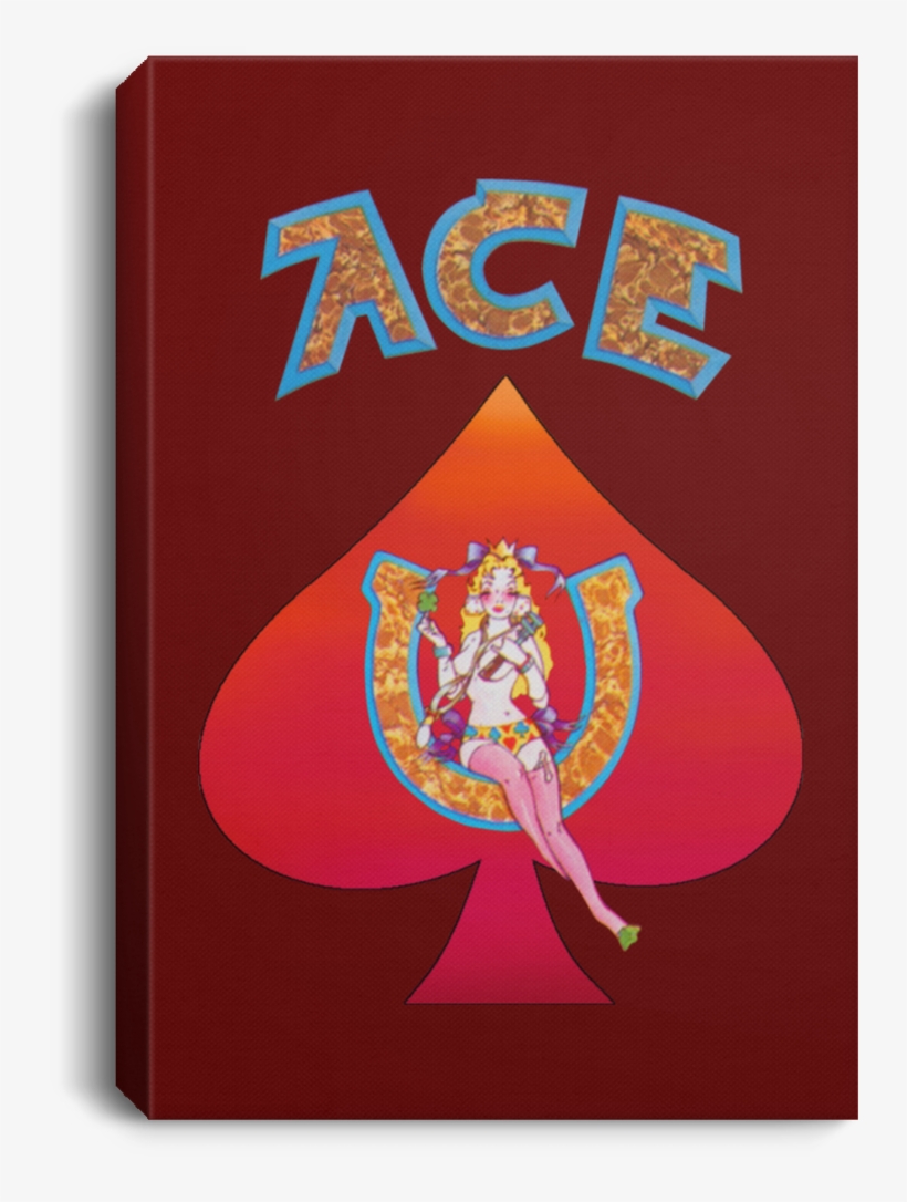 Ace Red Spade Portrait Canvas - Bob Weir Ace, transparent png #9691764
