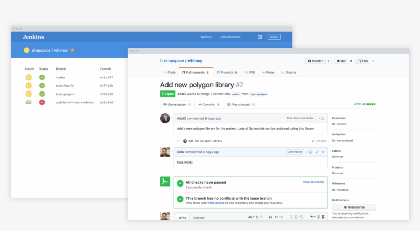 Blue Ocean Makes Creating Pipelines Fun And Intuitive - Jenkins Blue Ocean Pull Request, transparent png #9691920
