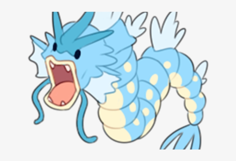 Pokemon Clipart Gyarados - Cartoon, transparent png #9692465