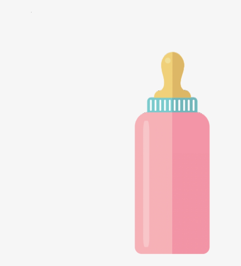 Baby Pastel 10 - Pink Baby Bottle Icon, transparent png #9693295