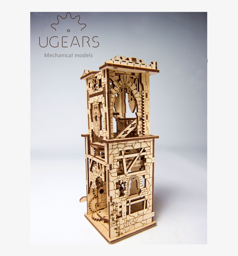 Ugears Archballista Tower Mechanical Model Kit - Ugears, transparent png #9693415