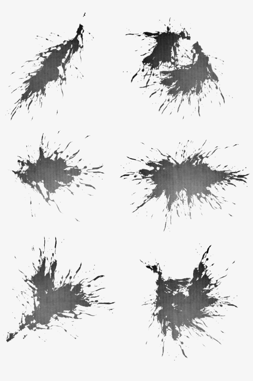 Ancient Style Splashing Ink Dot Png And Psd - Reflection, transparent png #9694248
