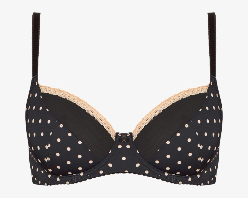 Spot Black & Nude 3 Piece Set Seta04 2055black/nude - Brassiere, transparent png #9694667