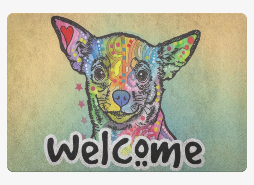 Chihuahua Dog Doormat - Canvas, transparent png #9695571