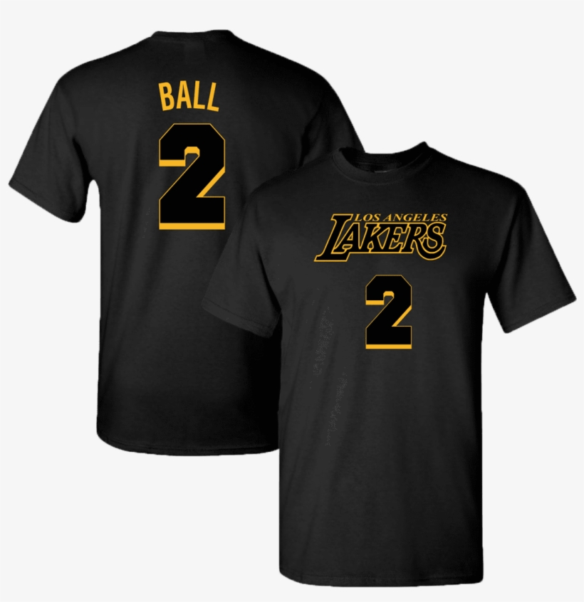 Men's Los Angeles Lakers Lonzo Ball 2018 City Edition - Number, transparent png #9696789
