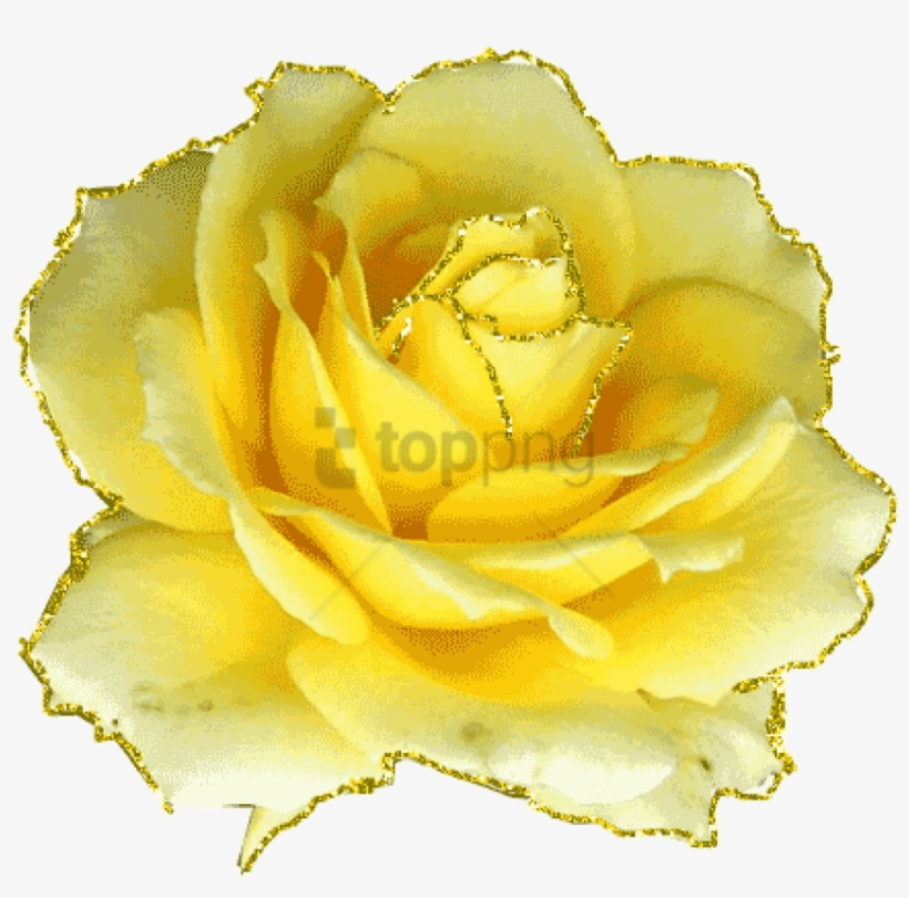 Free Png Download Gifs Et Tubes Fleurs - Animated Gif Yellow Roses