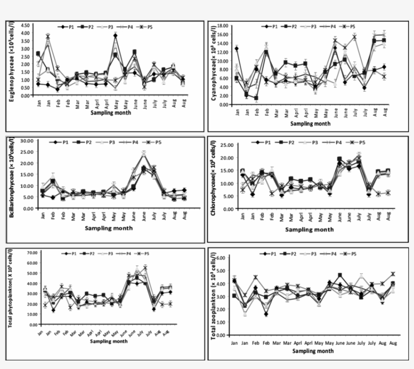Fortnightly Variations In Abundance Of Plankton In - Diagram, transparent png #9697494