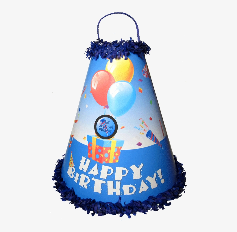 Boys Birthday Blue Pinata - Birthday Cake, transparent png #9697680