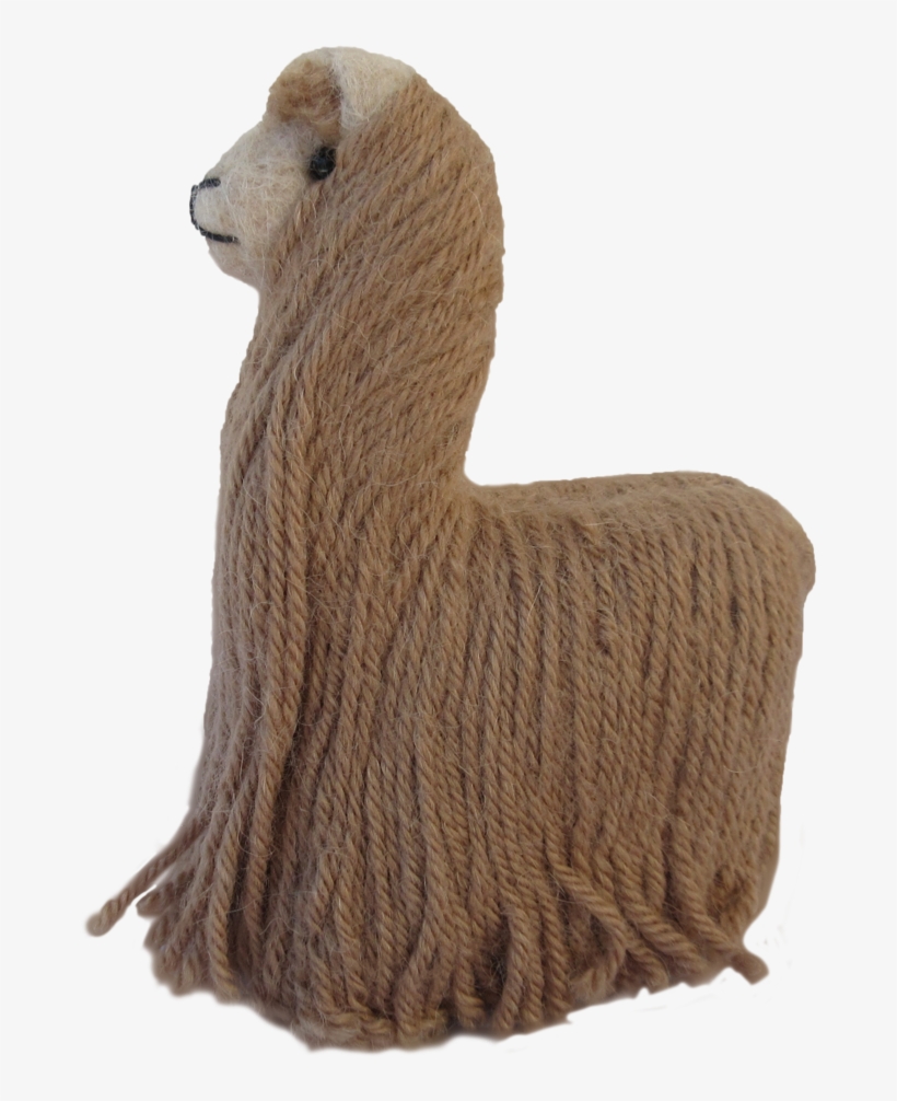 Alpaca Suri 5" Felted Figures, transparent png #9698055