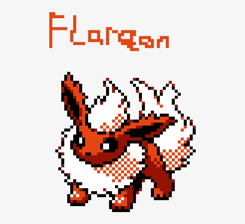 Flareon Direct Image Link - Flareon Pixel Art, transparent png #9698571