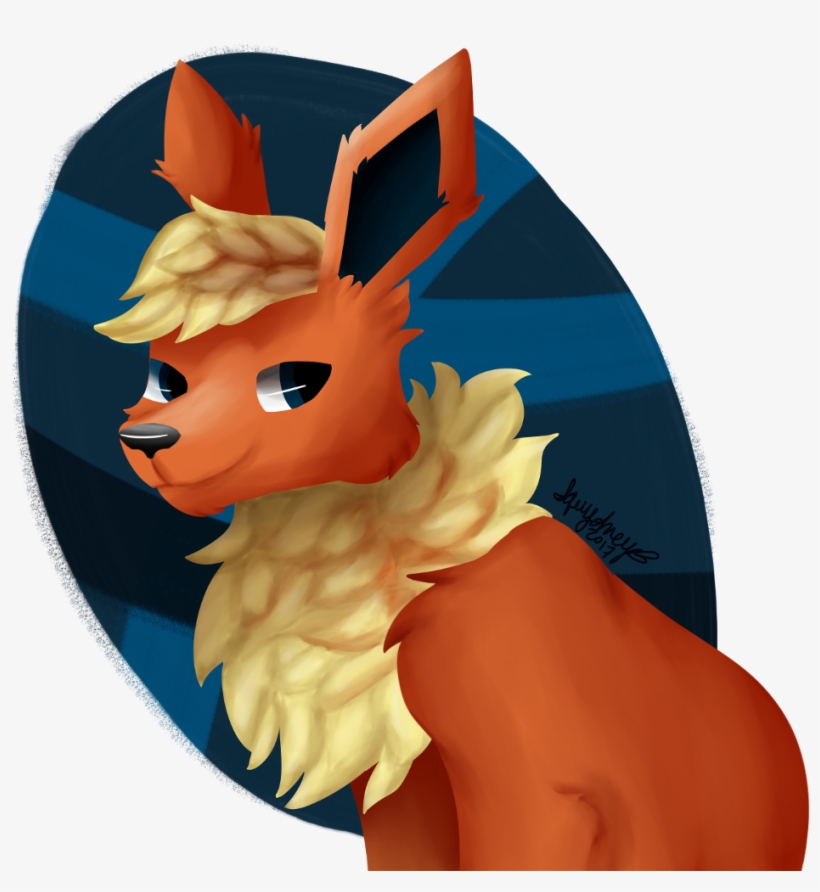 Linless Flareon For Eevee Week On Dait Was So Fun To - Cartoon, transparent png #9698665