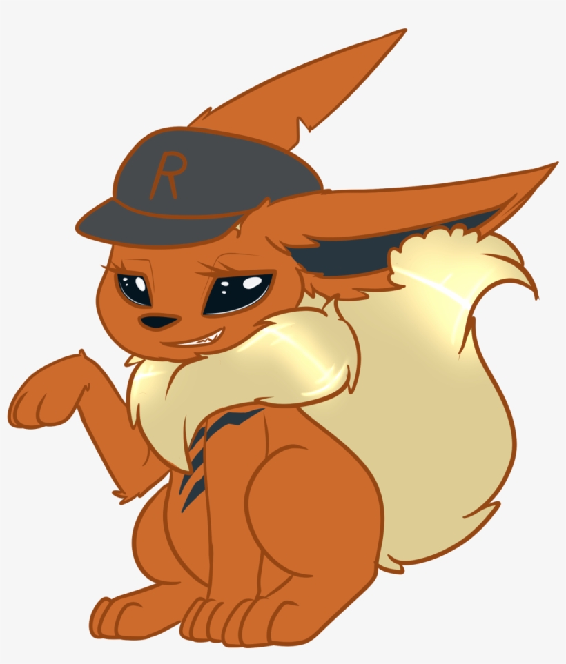 [f] Rocket Flareon - Cartoon, transparent png #9698748