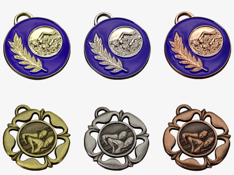 Web Offer Swimming Medals Award Ribbons - Badge, transparent png #9698977