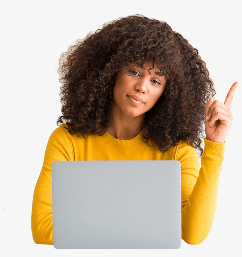 Happy Tea Girl - Afro, transparent png #9699965