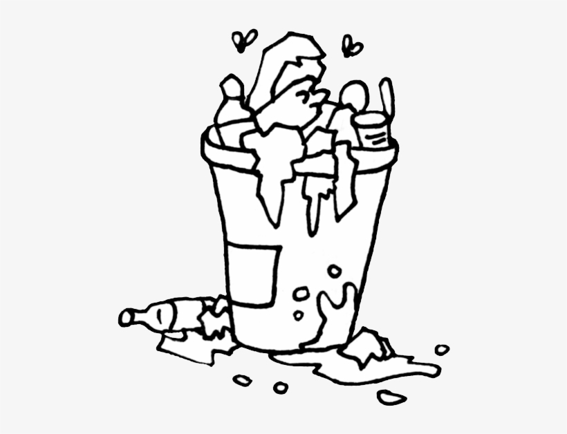 Collection Of Trash Graphic - Easy Drawings Of Trash, transparent png #970384