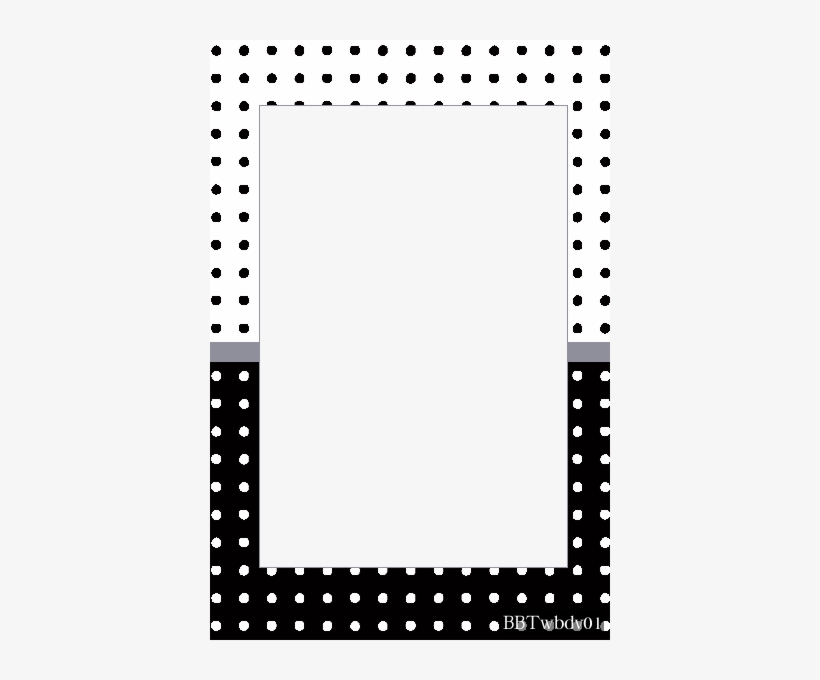 Polka Dot Border Templates Free This Png Templates - Black And White Polka Dot Border Template, transparent png #970415