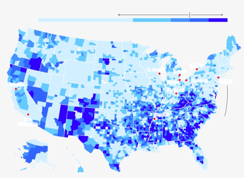 In An Improving Economy, Places In Distress - Choropleth Map Recycling, transparent png #971636