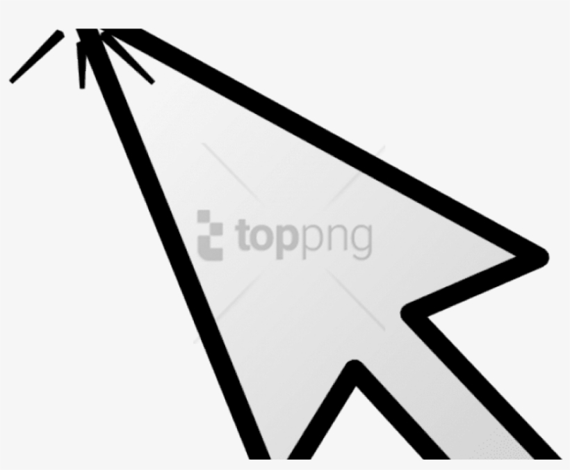 Mouse Cursor Click Clipart Gif - Black And White Clipart Of Mouse Pointer, transparent png #971777