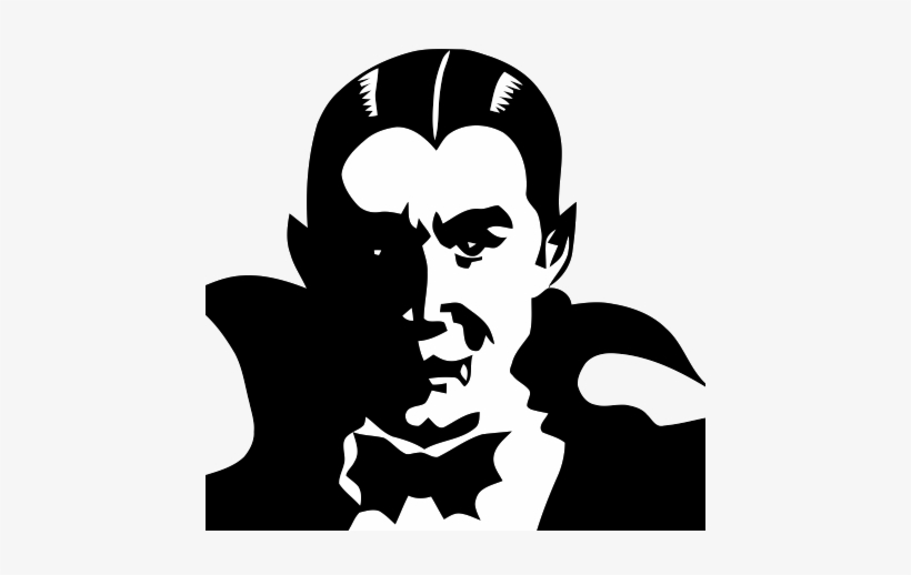 Little Vampire - Dracula Black And White Clipart, transparent png #971826