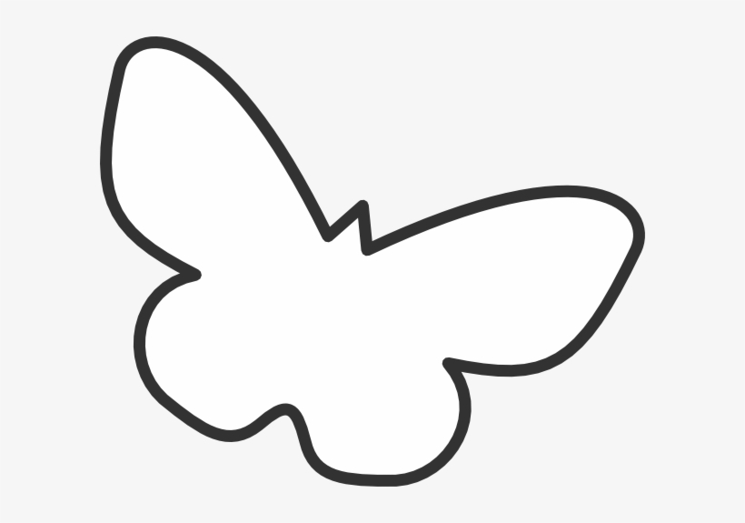 Butterfly Silhouette Clip Art - Butterfly White Silhouette Transparent, transparent png #971855