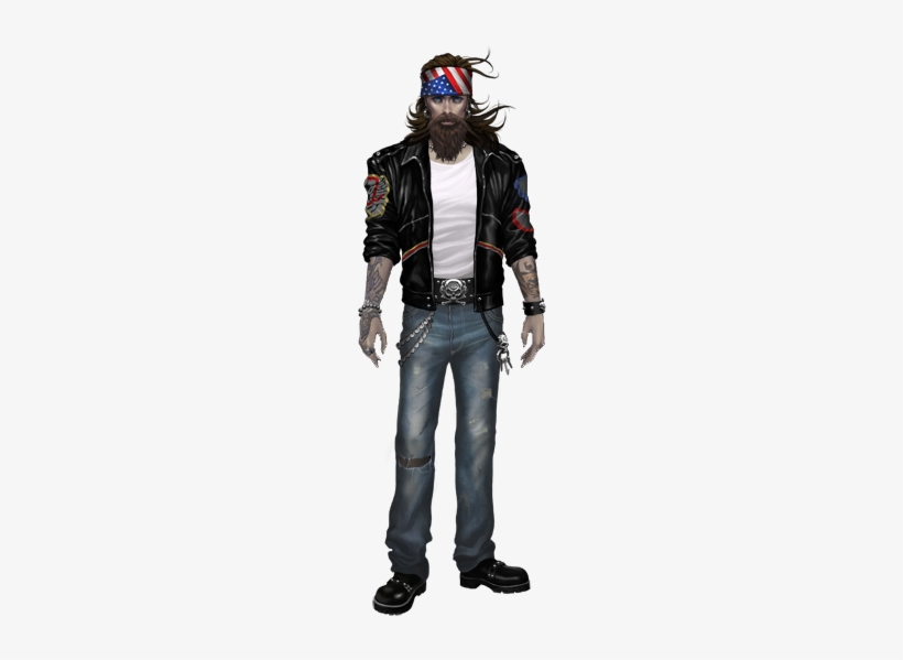 Male Biker Costume - Biker Avatar, transparent png #972134
