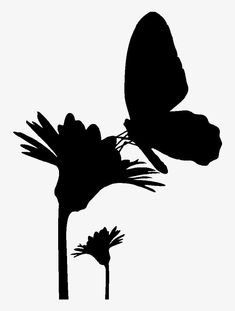 Butterfly Silhouette Drawing - Butterfly Silhouette, transparent png #972261