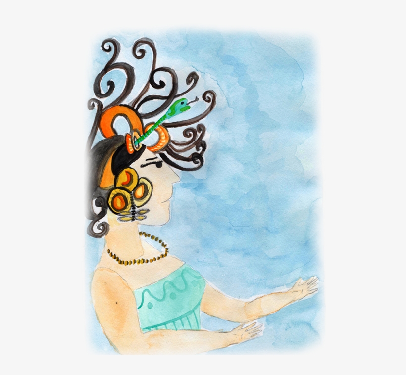 Diosa Luna Xcaret031 - Illustration, transparent png #972486