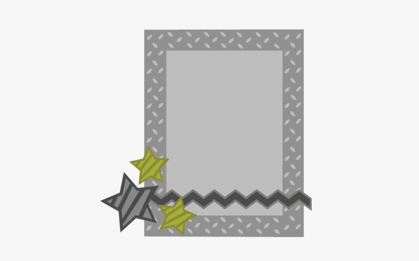 Metal Frame Svg File Zig Zag Border Svg File Military - Cute Gray Frame Png, transparent png #972531