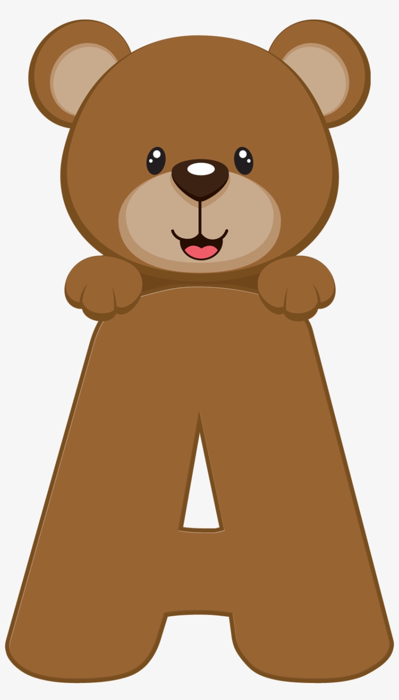 Alfabeto - Ursinho 6 - Png - Letras - Miúsculas - Download - Baby Shower Bear, transparent png #973049