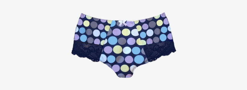 Navy Print Colour Spot Brief - Color, transparent png #973441