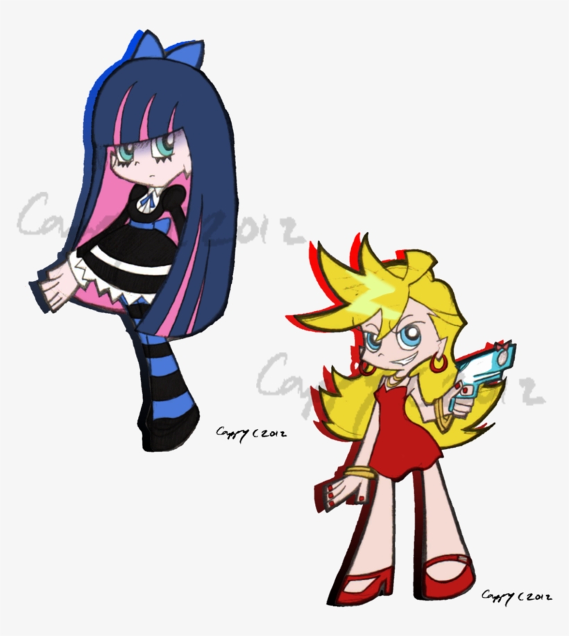 Style Practice And Stocking Banner Library Stock - Panty And Stocking With Garterbelt Drawing Style, transparent png #973898