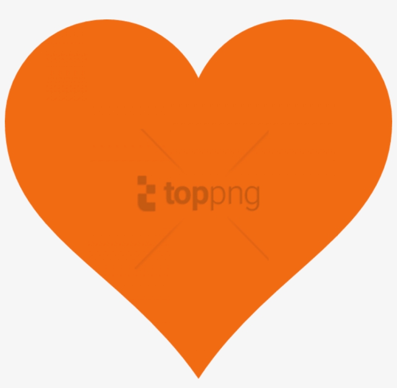 Heart Clip Art - Orange Heart Clipart, transparent png #974041