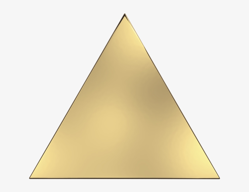 Gold - Triangle, transparent png #974119