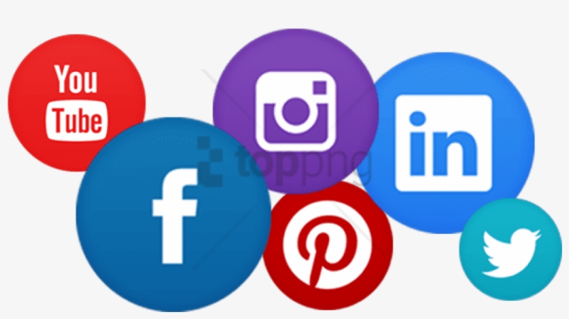 Including Facebook, Instagram, Twitter, Linkedin, And - Web Instagram Facebook Twitter Logos Vector, transparent png #974140