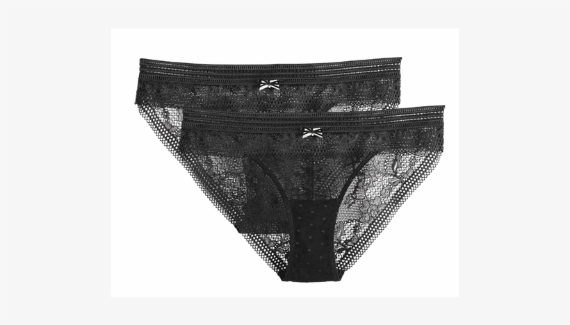 Ladies' Panties, Black - Undergarment, transparent png #974434
