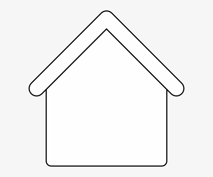 House Outline Template - Blank House Clipart, transparent png #974615