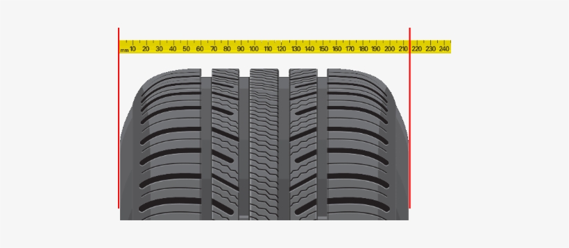 This Physical Width Of The Tire Can Change If The Tire - Section Width Of A Tire, transparent png #974673