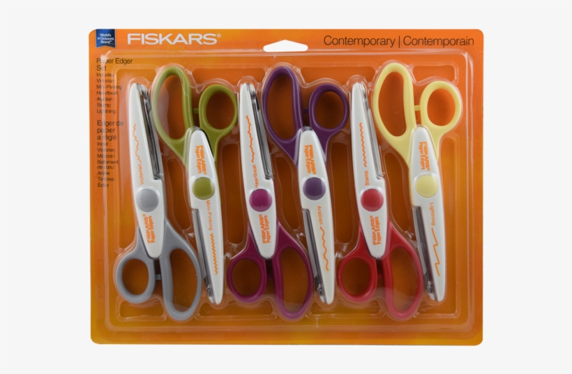 Herramientas De Corte - Fiskar's Paper Decorative Edger Scissors, Contemporary, transparent png #974728