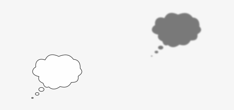 Thinking Bubble Without Shadow Clip Art - Illustration, transparent png #975092
