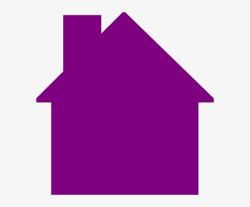 House Logo Purple Clip Art At Clker, transparent png #975124