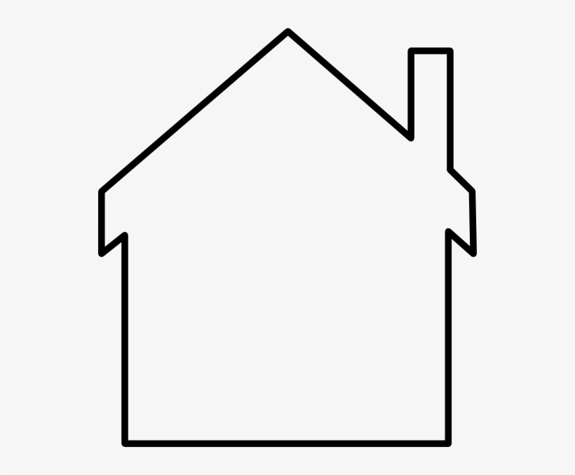 House Outline Clipart Black And White - Clip Art, transparent png #975128