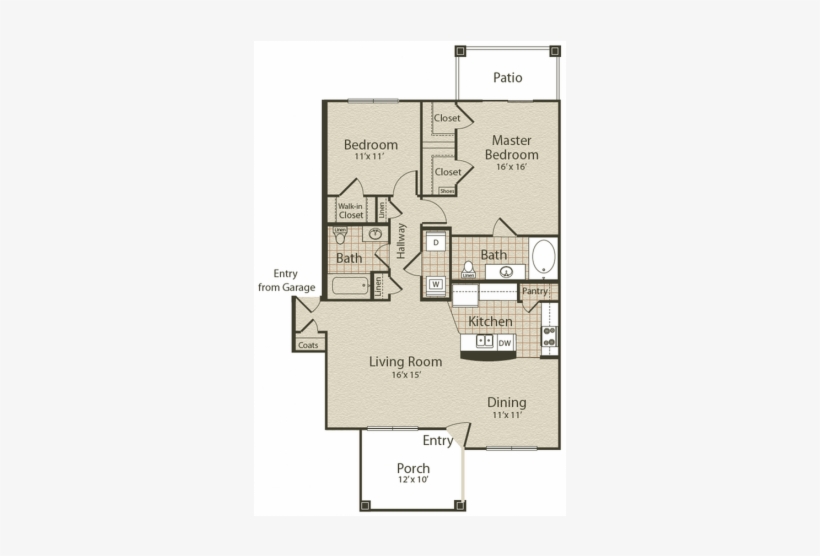 Floor Plansthe Ventnor - Enclave On Golden Triangle Apartments, transparent png #975237