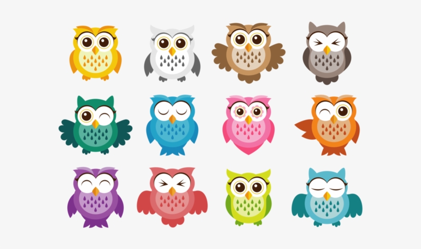 Cute Owl Vector Icons - Cute Owl Vector, transparent png #975484