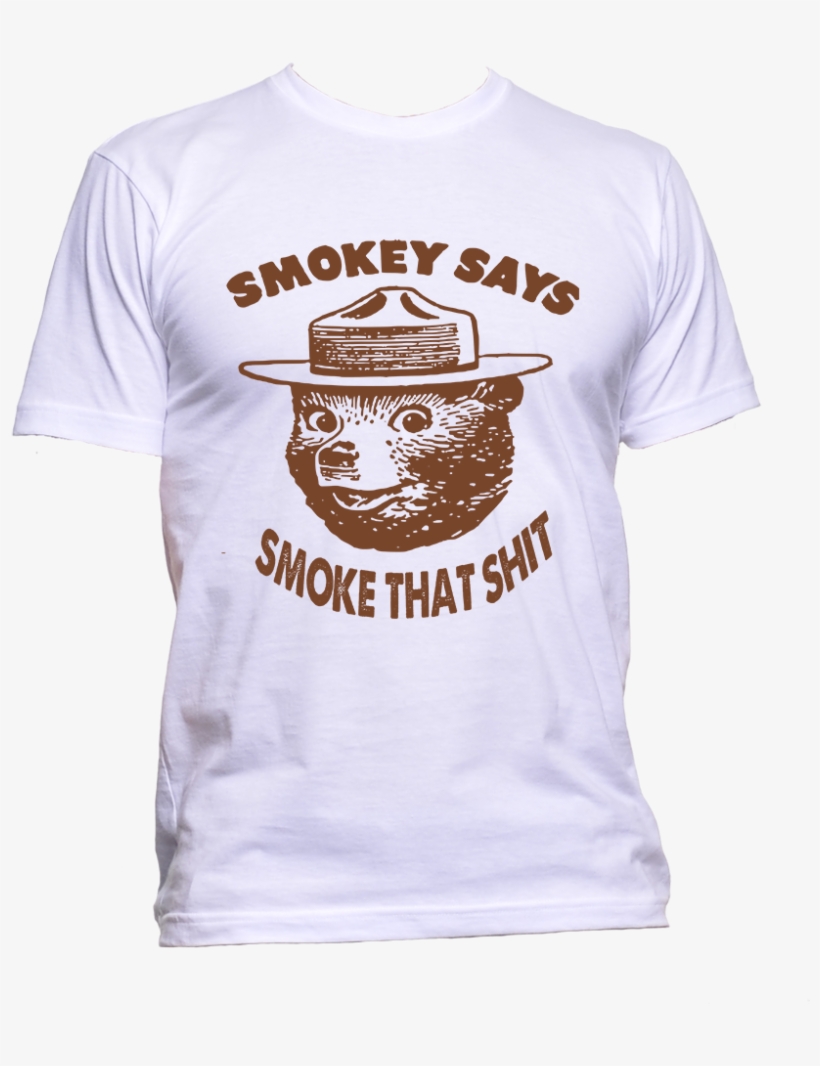 Product Description - Smokey Says Resist V-neck Tees, transparent png #975575