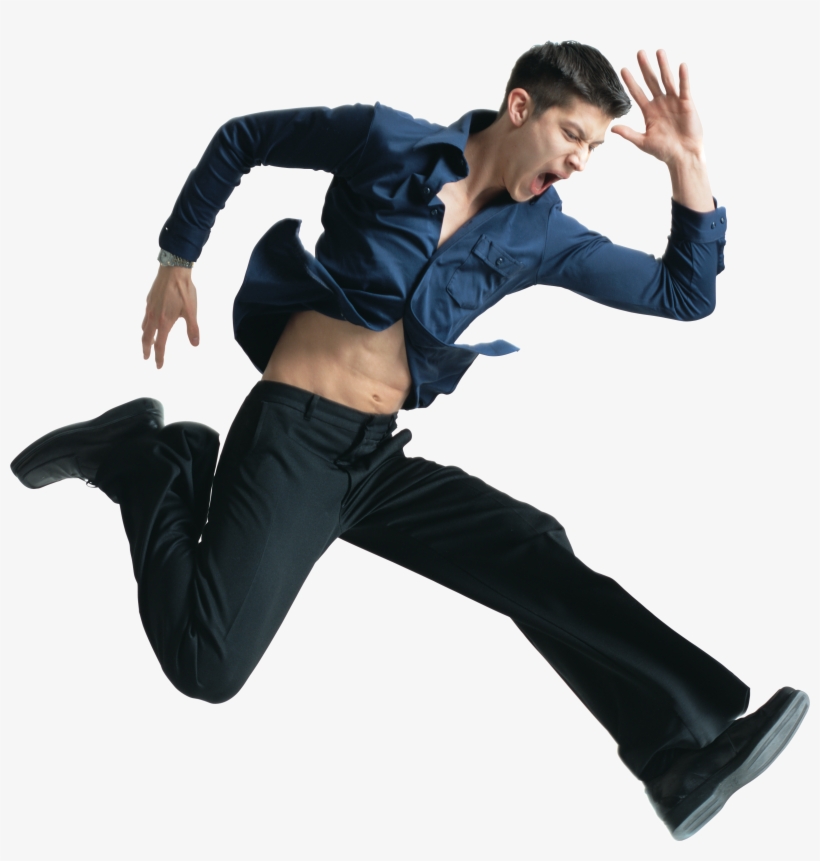 Jumping Young Man Transparent Png - Jumping Man Png, transparent png #975874